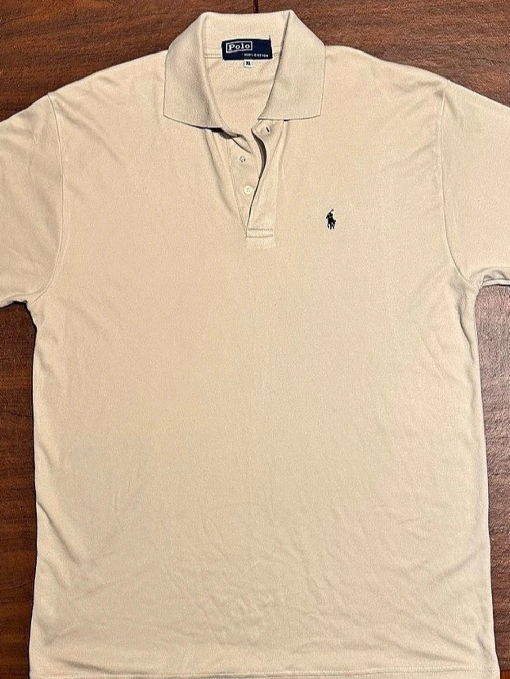 Polo Shirt in Beige XL Like New